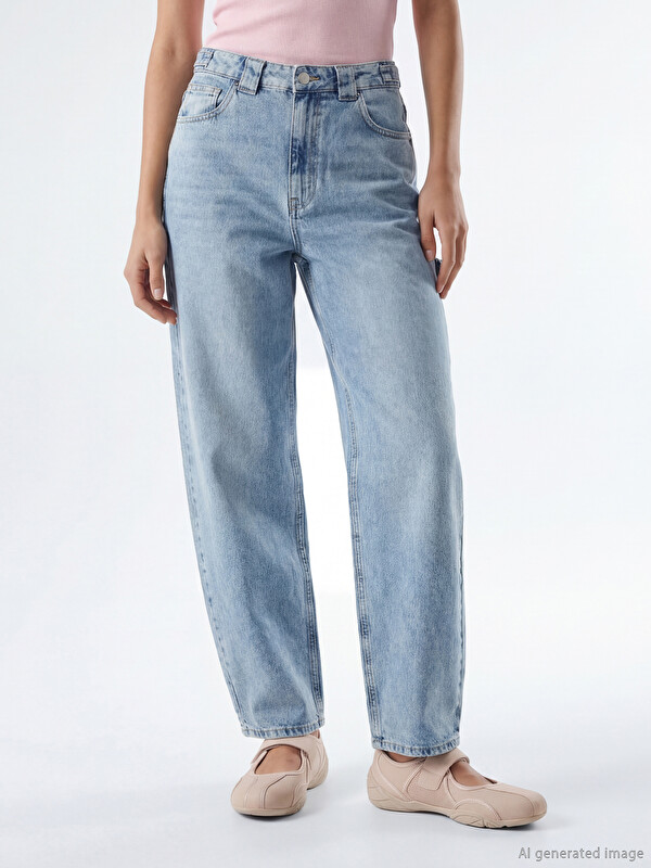 XSIDE Baggy Fit Kadın Jean Pantolon