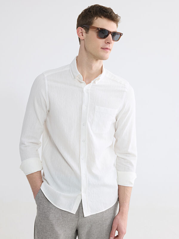LCWAIKIKI Classic Regular Fit Erkek Dokulu Gömlek