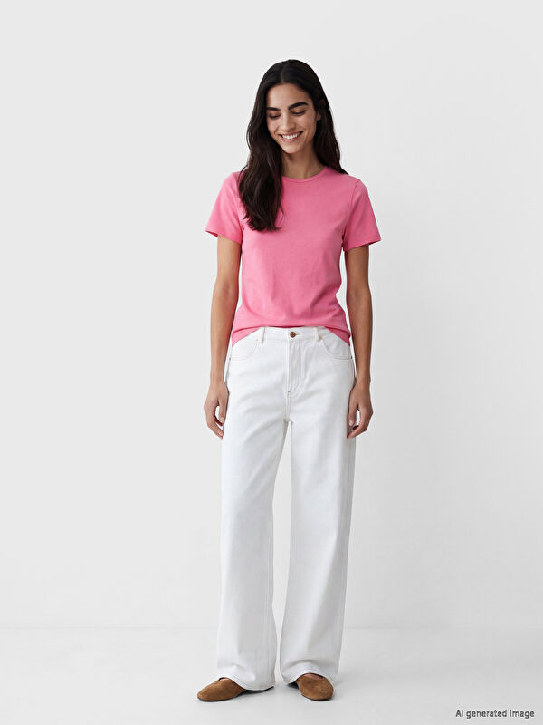LCW EVERYDAY Women's Crew Neck T-Shirt
