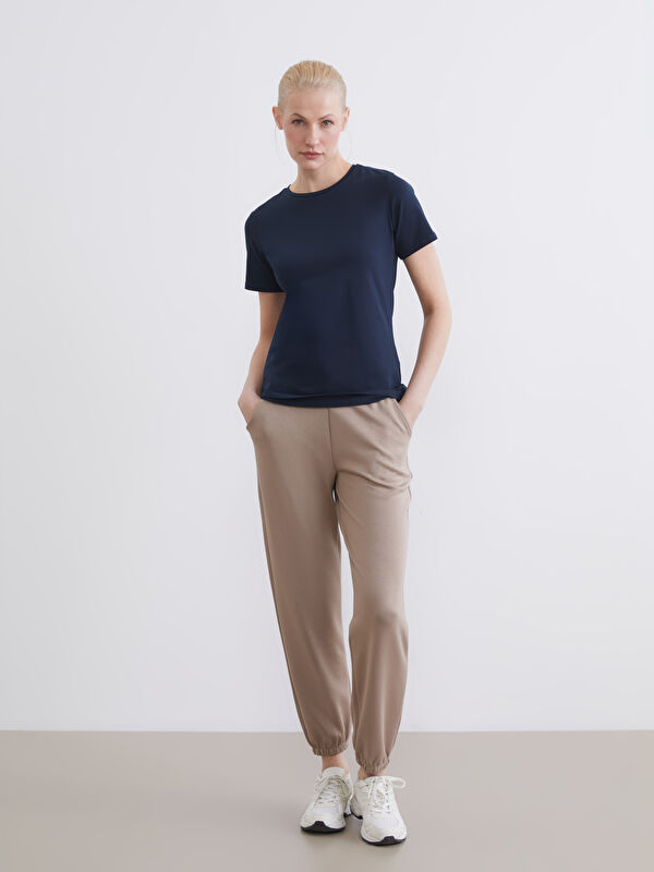 LCWAIKIKI Basic Beli Lastikli Kadın Jogger Eşofman Altı	