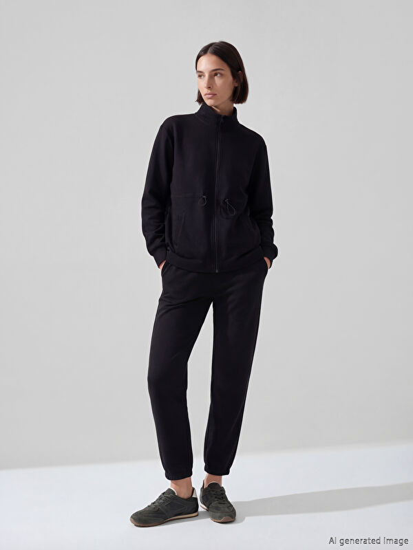 LCWAIKIKI Basic Beli Lastikli Kadın Jogger Eşofman Altı	