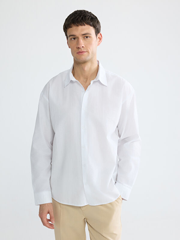 LCW Vision Regular Fit Poplin Erkek Gömlek
