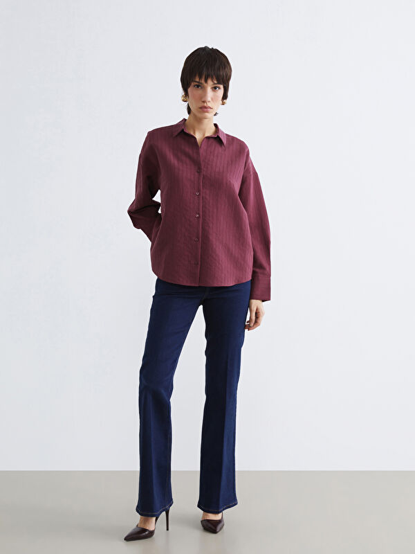 LCW Jeans Yüksek Bel Flare Kadın Jean Pantolon