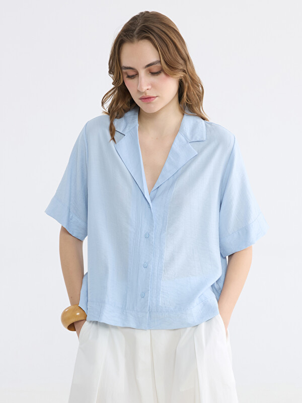 LCW EVERYDAY Textured Women's Shirt