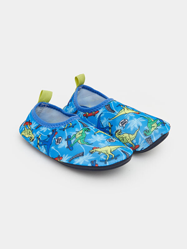 LCW STEPS Dinosaur Printed Boys' Aqua Shoes