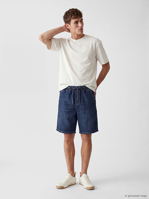 LCW Jeans Loose Fit Erkek Jean Şort