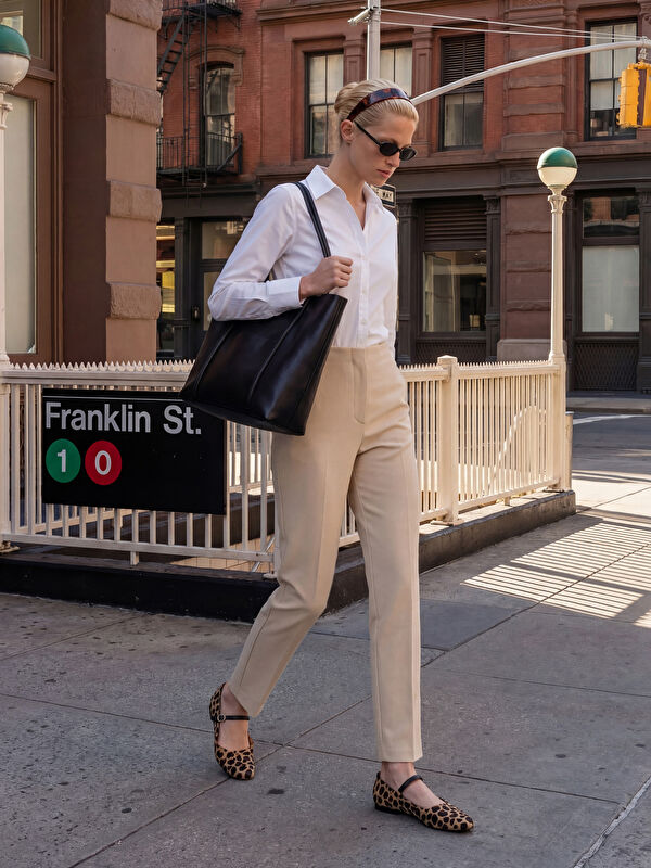 LCW Vision Slim Fit Kadın Gömlek