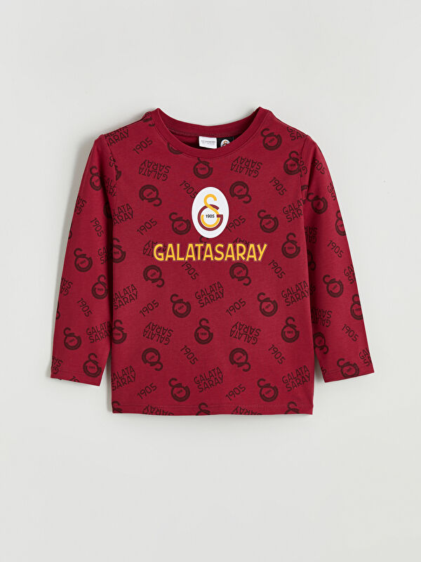 LCW Kids Galatasaray Baskılı Erkek Çocuk Pijama Üstü