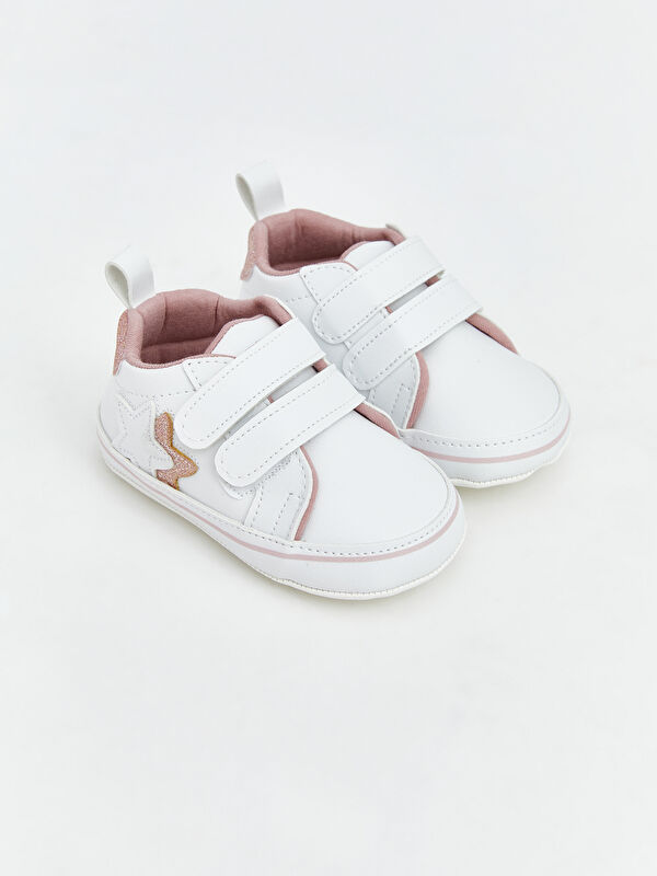 LCW STEPS Yıldız Nakışlı Kız Bebek Spor Ayakkabı