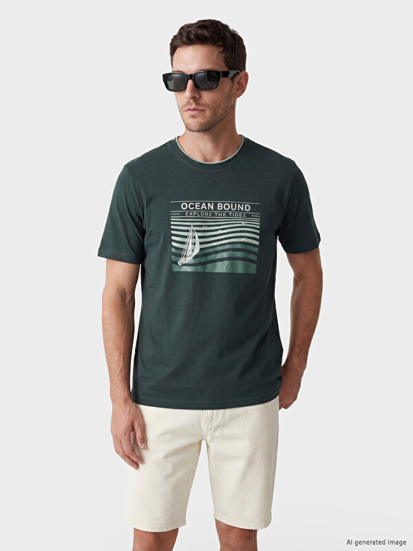 LCWAIKIKI Classic Crew Neck Printed Men's T-Shirt