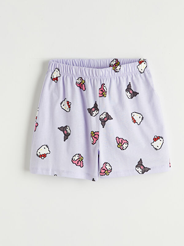 LCW Kids Hello Kitty Baskılı Kız Çocuk Pijama Şort
