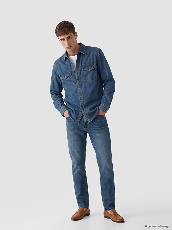 LCW Jeans 750 رِجل مُدبَّبة رجالي جينز