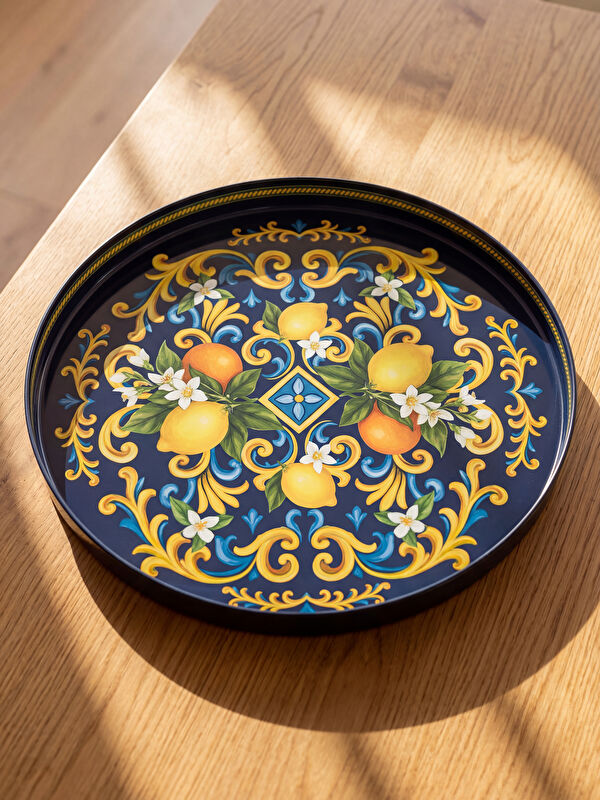 LCW HOME Limon Baskılı Metal Tepsi 35 cm