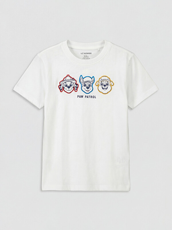 LCW Kids Paw Patrol Embroidered Boys' T-Shirt