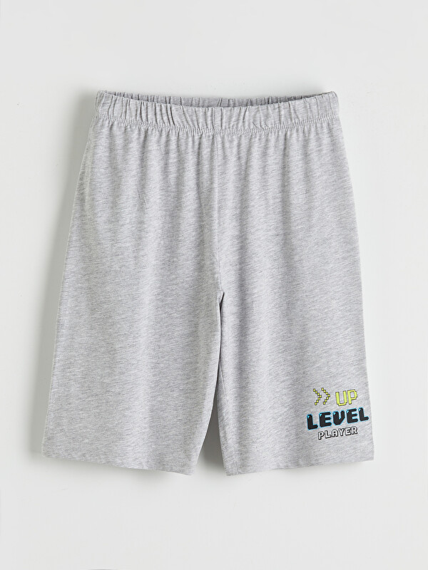 LCW Kids Baskılı Erkek Çocuk Pijama Şort
