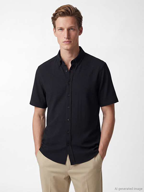 SOUTHBLUE Regular Fit Men's Textured Shirt