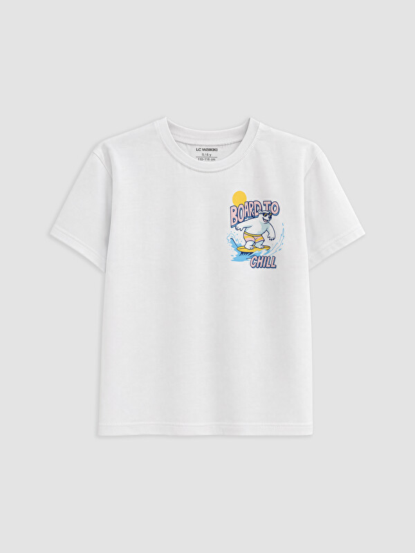 LCW Kids Crew Neck Printed Boys' T-Shirt