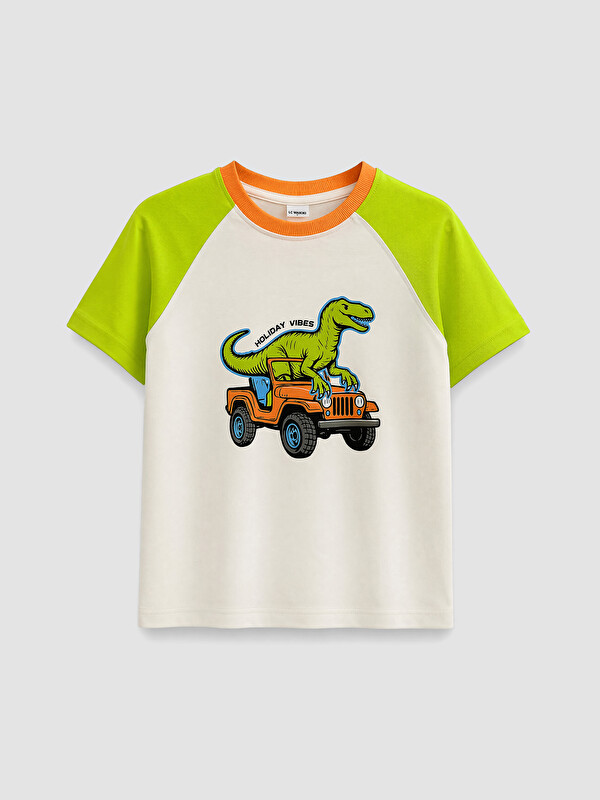 LCW Kids تيشيرت اللون البيج أطفال أولاد