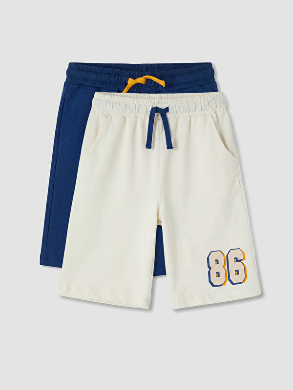 LCW Kids Elastic Waist Boys' Shorts 2 Pack