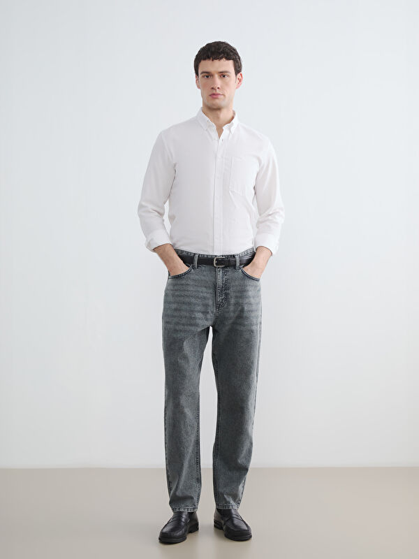 LCW Jeans 710 თავისუფალი მოყვანილობის მამაკაცის ჯინსი