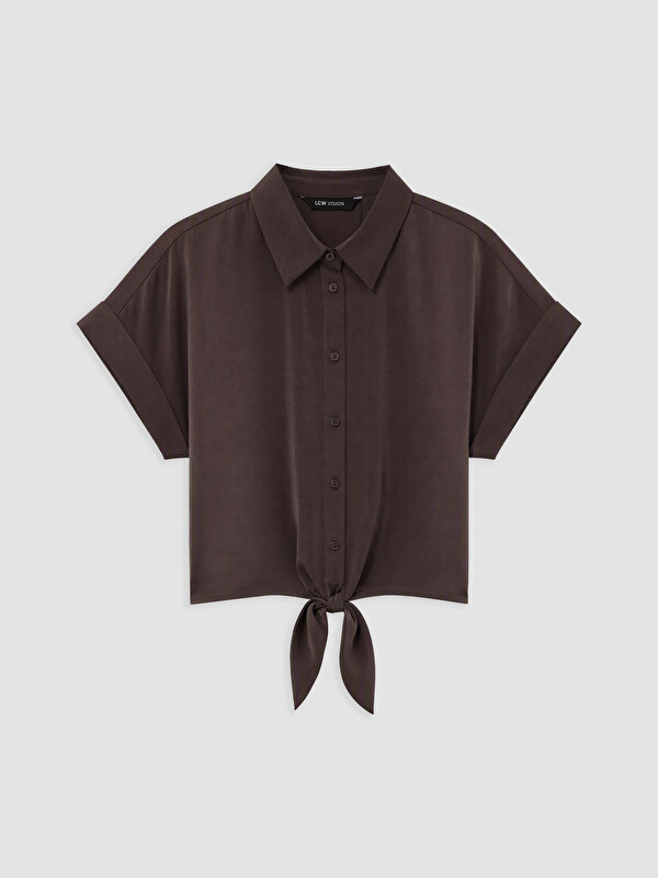 LCW Vision Woman Brown Shirt