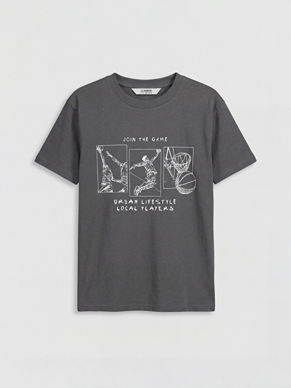 LCW Kids Crew Neck Printed Boys' T-Shirt
