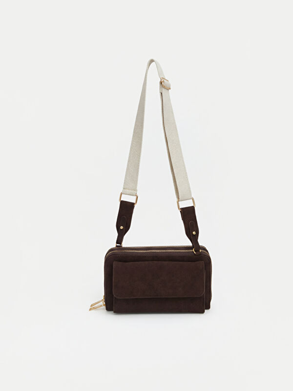 LCW ACCESSORIES Süet Görünümlü Kadın Omuz Çantası