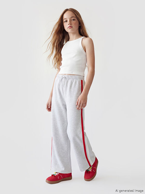 LCW Kids Elastic Waist Girls' Sweatpants