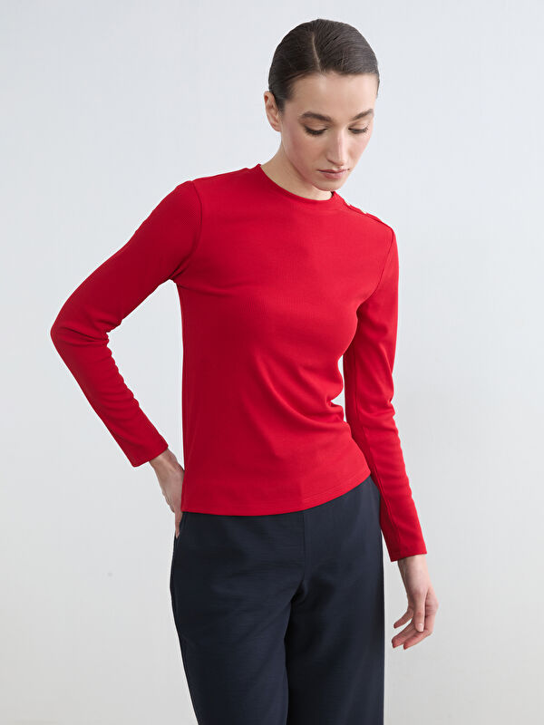 LCW Modest Bisiklet Yaka Kadın Body