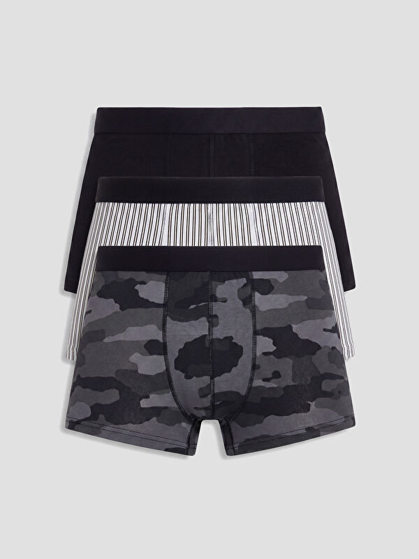 LC WAIKIKI Pamuklu Esnek Erkek Boxer 3'lü