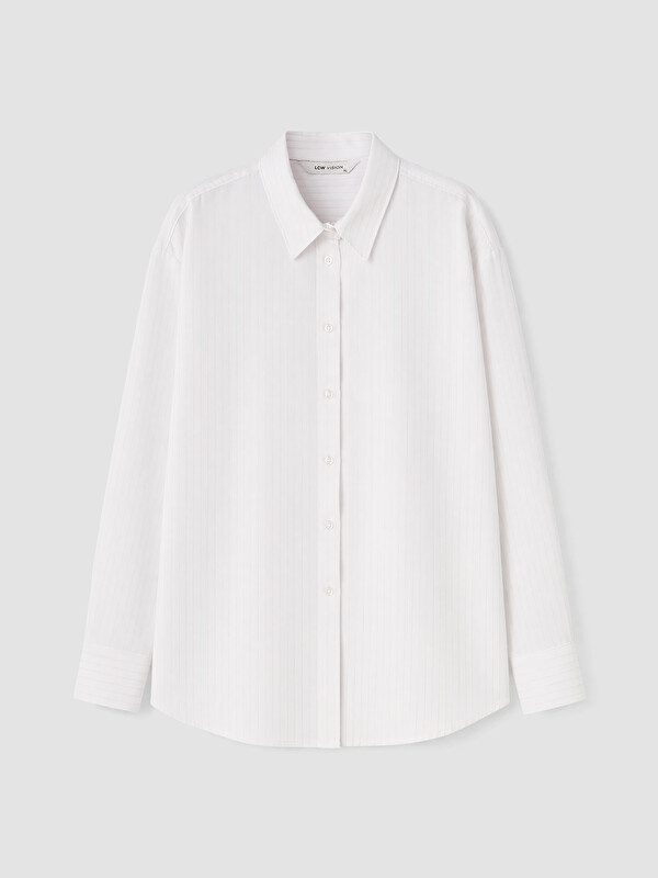 LCW Vision Striped Oversize Poplin Women's Shirt