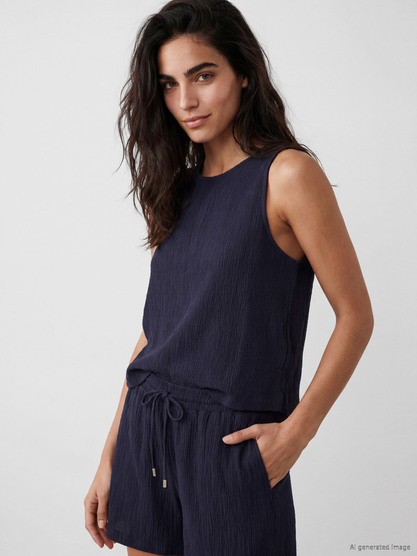 LCW Vision Woman Indigo Blouse