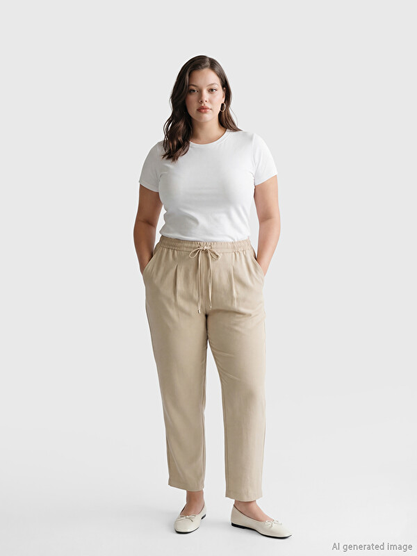 LC WAIKIKI Elastic Waist Women's Trousers