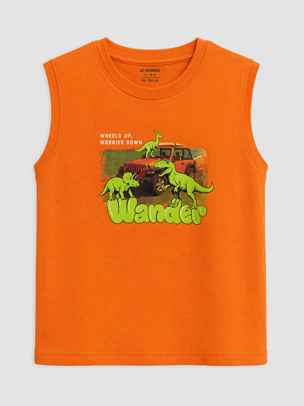 LCW baby Crew Neck Printed Boys' Tank Top