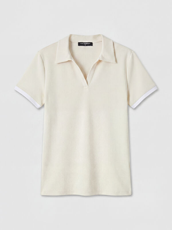 LCW Comfort Polo Yaka Kadın Tişört