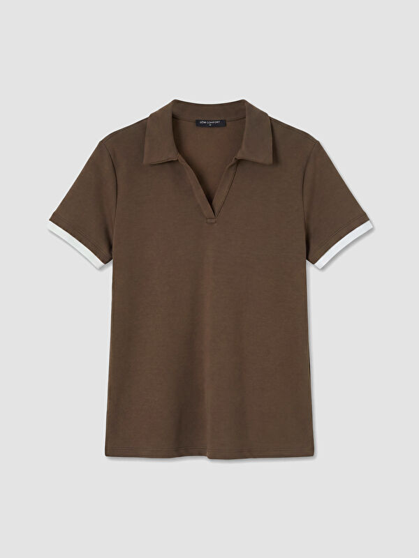 LCW Comfort Polo Yaka Kadın Tişört