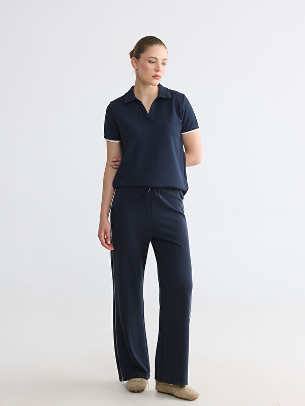 LCW Comfort Beli Lastikli Geniş Paça Kadın Eşofman Altı