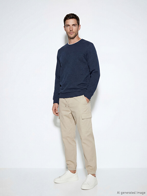 LCW ECO Standard Fit Men's Cargo Jogger Trousers