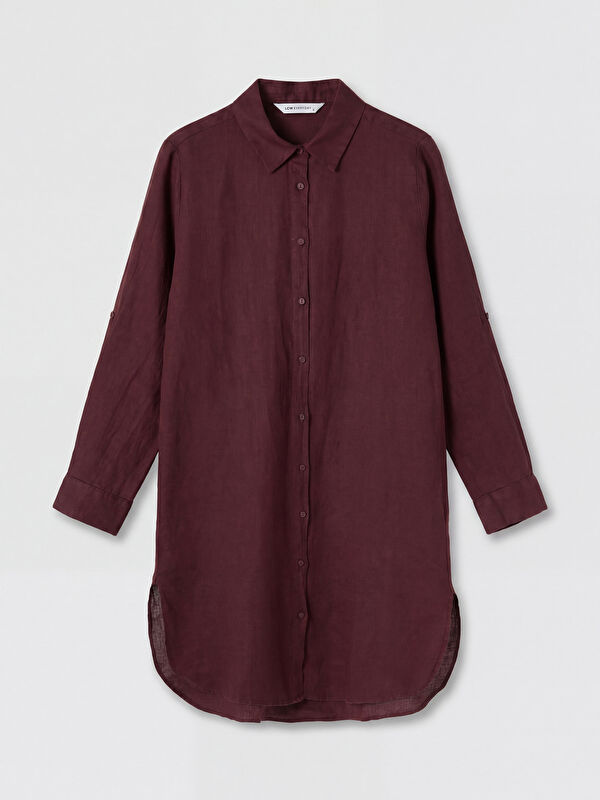 LCW EVERYDAY Oversize %100 Keten Kadın Gömlek Tunik