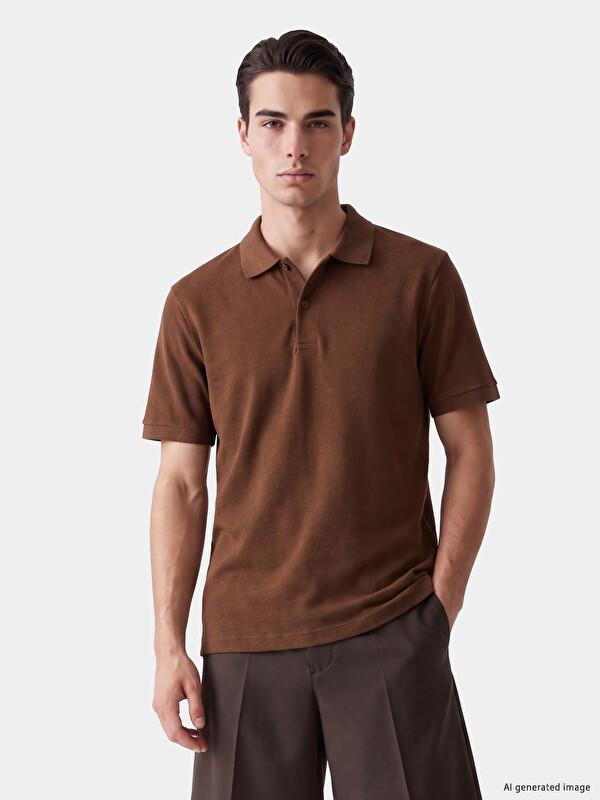 LC WAIKIKI Polo Yaka Pike Erkek Tişört