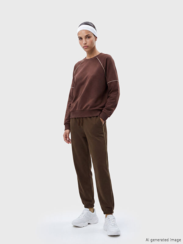 Natuvera Beli Lastikli Kadın Jogger Eşofman Altı