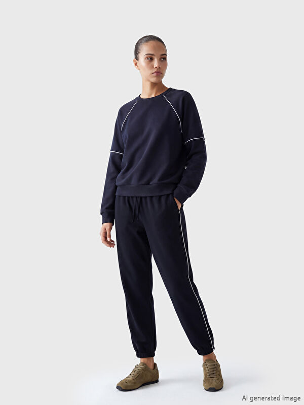 Natuvera Beli Lastikli Kadın Jogger Eşofman Altı