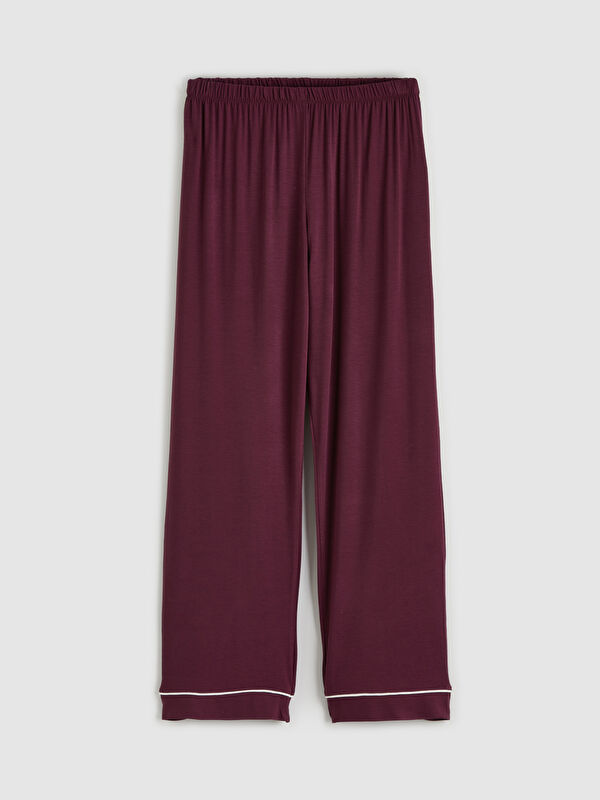 LCW DREAM Beli Lastikli Geniş Paça Kadın Pijama Altı