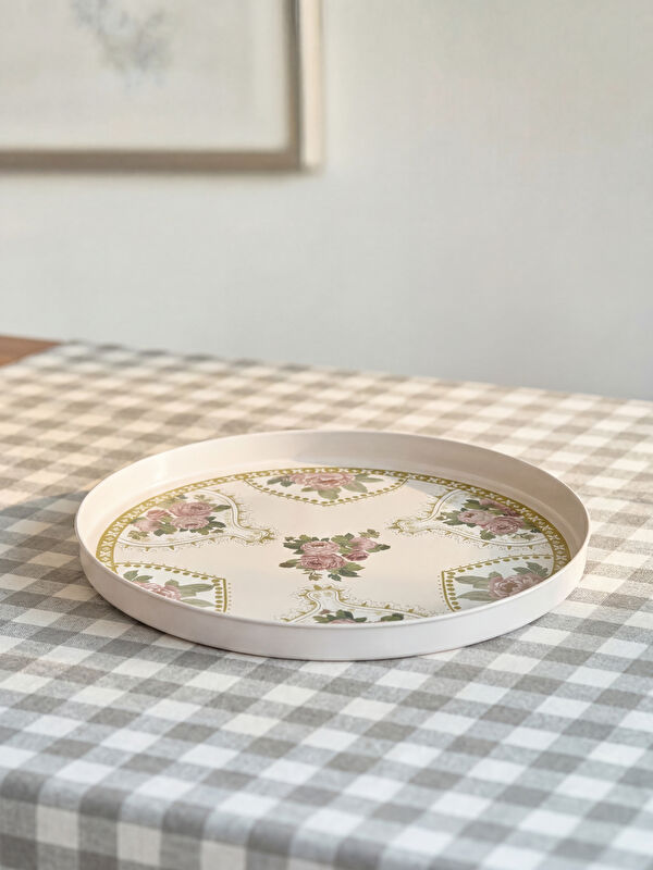 LCW HOME Baskılı Metal Tepsi 24 cm