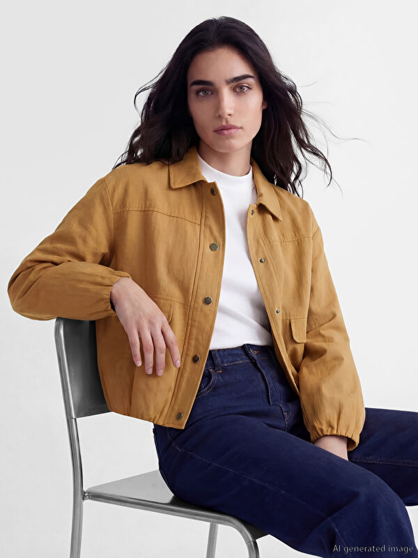 LCW Vision Oversize Kadın Gömlek Ceket