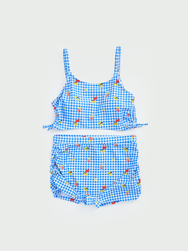 LCW Kids Štampani Karirani Devojački Bikini