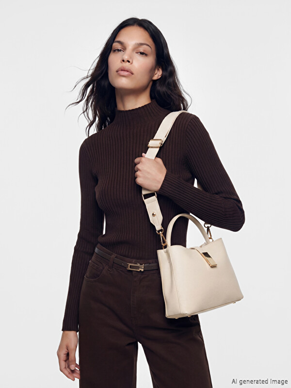 LCW ACCESSORIES Имитация Кожи Женская Наплечная Сумка