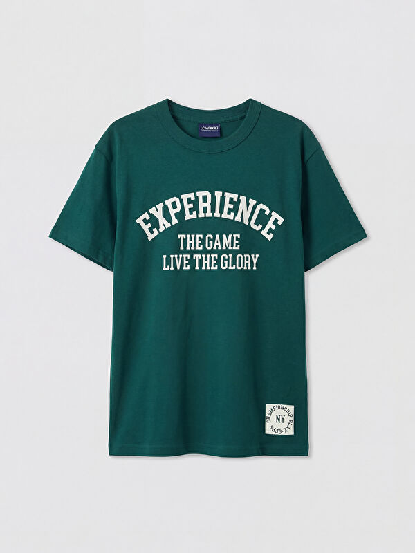 LCW Kids Crew Neck Printed Boys' T-Shirt