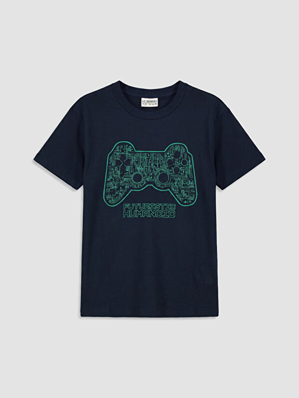 LCW Kids Crew Neck Printed Boys' T-Shirt