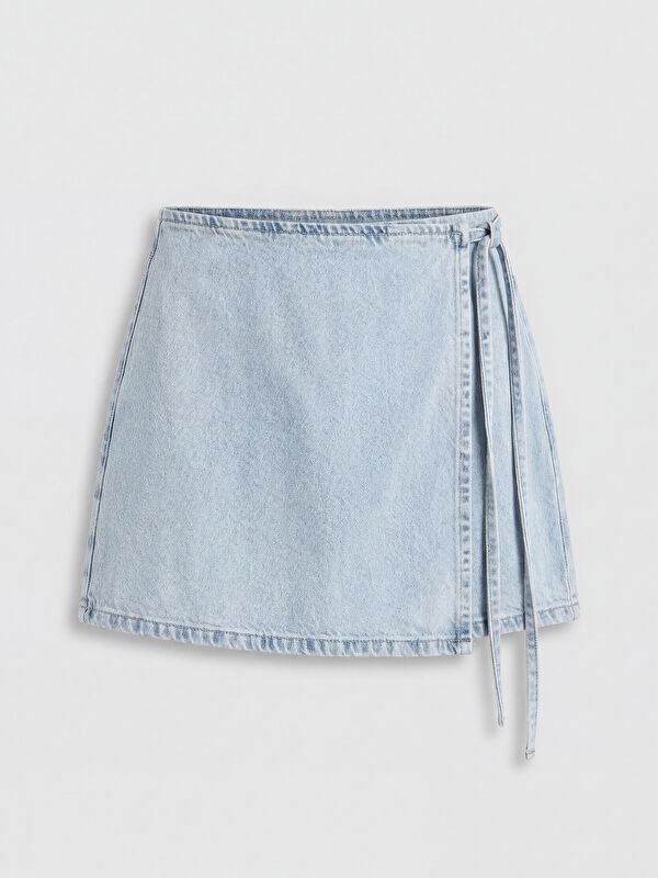 LCW Jeans Standart Fit Jean Şort Etek